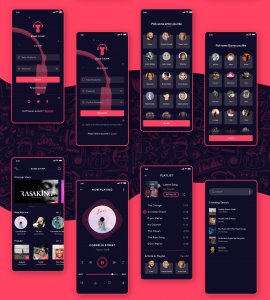 Song Chimp - Free Music App for Adobe XD