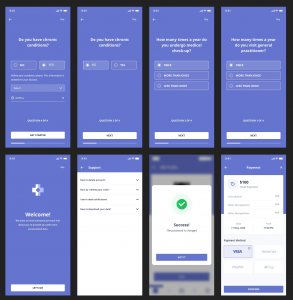 Digital Clinic Free UI Kit for Sketch
