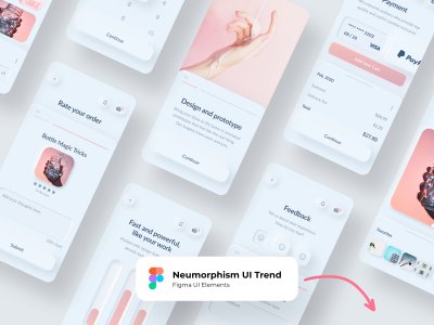 Skeuomorphic Elements for Figma