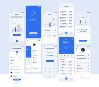 Whollet Crypto Wallet Free UI Kit