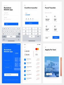 Banking Wallet App Free UI Kit for Sketch