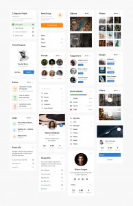 Free Blocke UI Kit - Social