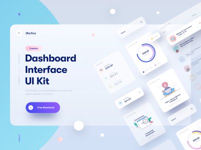 Dashboard Interface UI Kit for Sketch