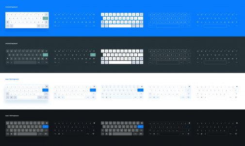 Android & iOS Keyboards for Figma