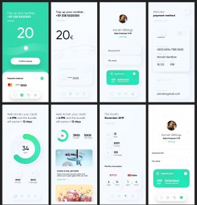 Telco Skeumorph App for Sketch