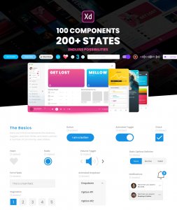 Component States UI Kit for Adobe XD