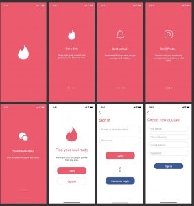 Dating App UI Kit for Sketch