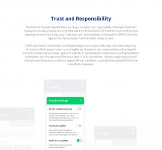Cookie Banner UI Kit for Adobe XD