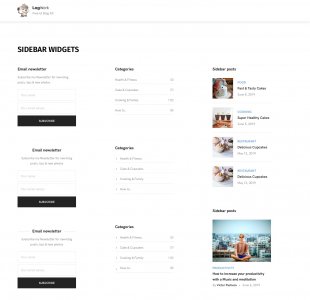 UI Blog Kit Template for Sketch
