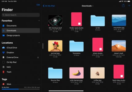 Finder for iPad Concept