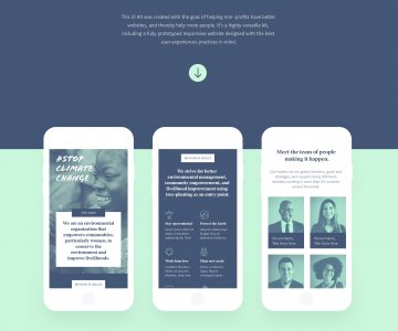 Non Profit UI Kit for Adobe XD