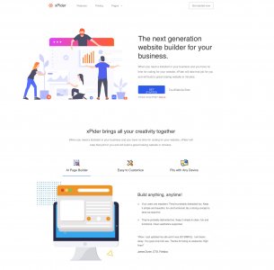 xPider- Landing Page UI Kit