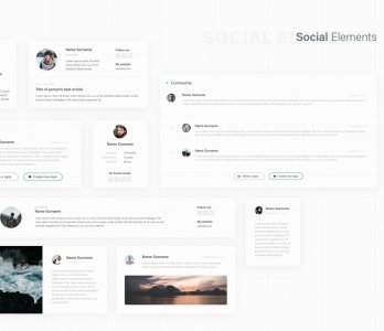 Explord Free UI Kit for Adobe XD
