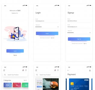 Bolt E-commerce App UI Kit