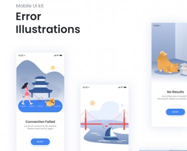 Error Illustration Screens