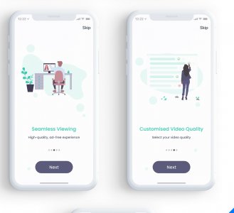 App Onboarding Walkthrough Screens