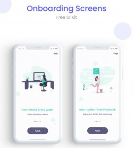 App Onboarding Walkthrough Screens