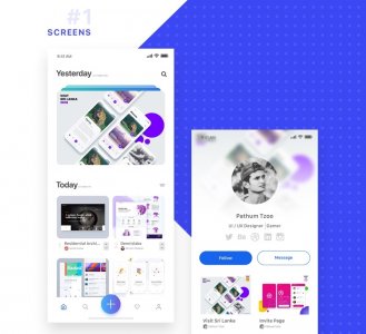 Uplabs App UI Design