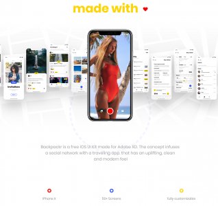 Backpack - UI Kit Free for Adobe XD