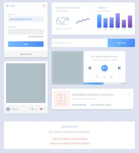 Cards Pro Free UI Kit