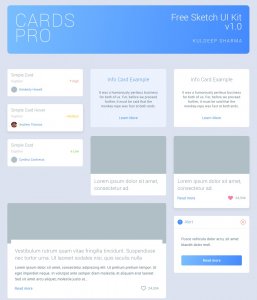 Cards Pro Free UI Kit