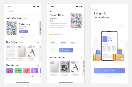 Kamartaj Gift Shop UI Kit
