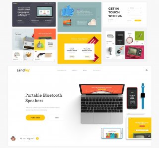 Free UI Kit Landing Page