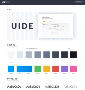 UIDE Style Guide UI Kit