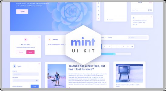 Mint - Free Sketch UI Kit