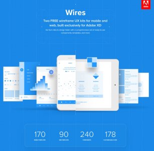 Wires - Free Wireframe Kits for Adobe XD