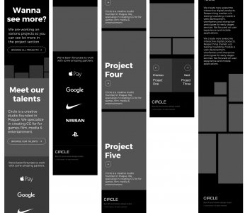 Agency Portfolio Wireframe Template