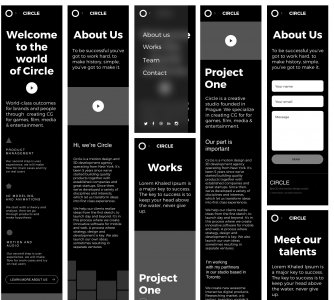 Agency Portfolio Wireframe Template