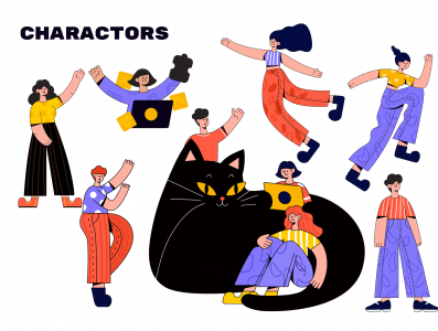 FREE Charactor & Scene Illustrations