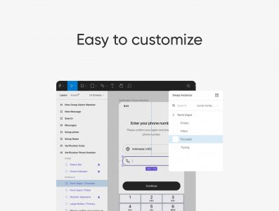What's Up - Messenger App UI Kit-Figma iOS UI Kit