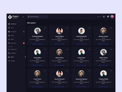 Elagant Dashboard Kit Free version