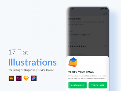 17 Flat Illustration Pack