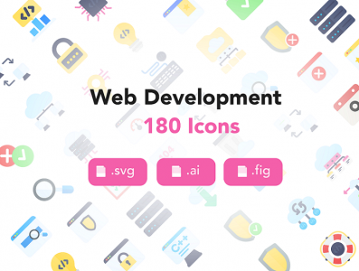 Web Development Icons (180 vector icons)