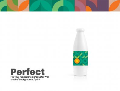 Geometric food patterns