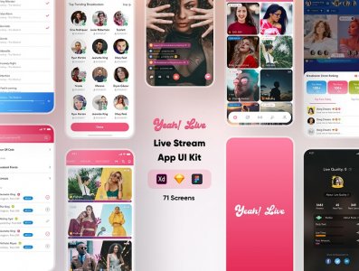Yeah! Live - Streaming App UI Kit