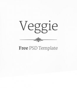 Veggie - free PSD & HTML template
