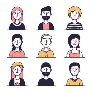 Free Avatar Vector Icons (AI)