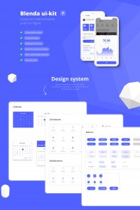 Blenda. Free mobile UI kit