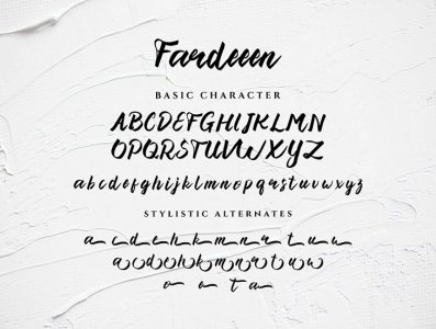 Fardeeen Natural handbrush font