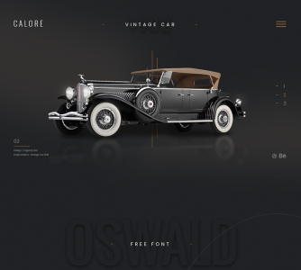 Vintage Car Landing Page