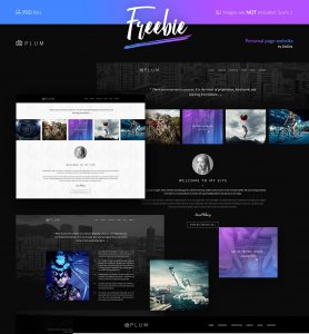 Free Plum PSD Template