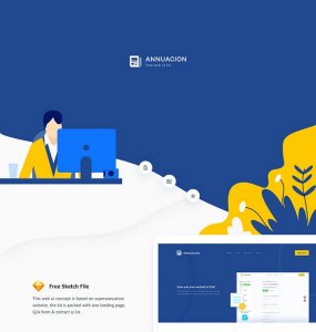 Annuacion Free web ui kit