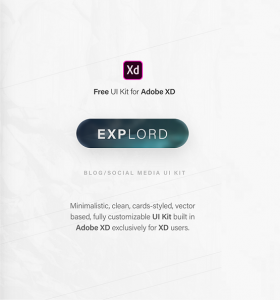 Explord – FREE UI Kit for Adobe XD