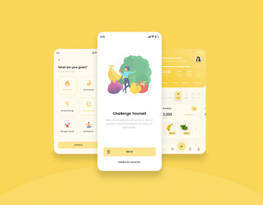 Calorie Counter App UI/UX Design | Free Download
