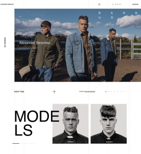 FREE Web-Design - Landing page. Barbershop Style