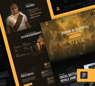 Freebie - Game landing page